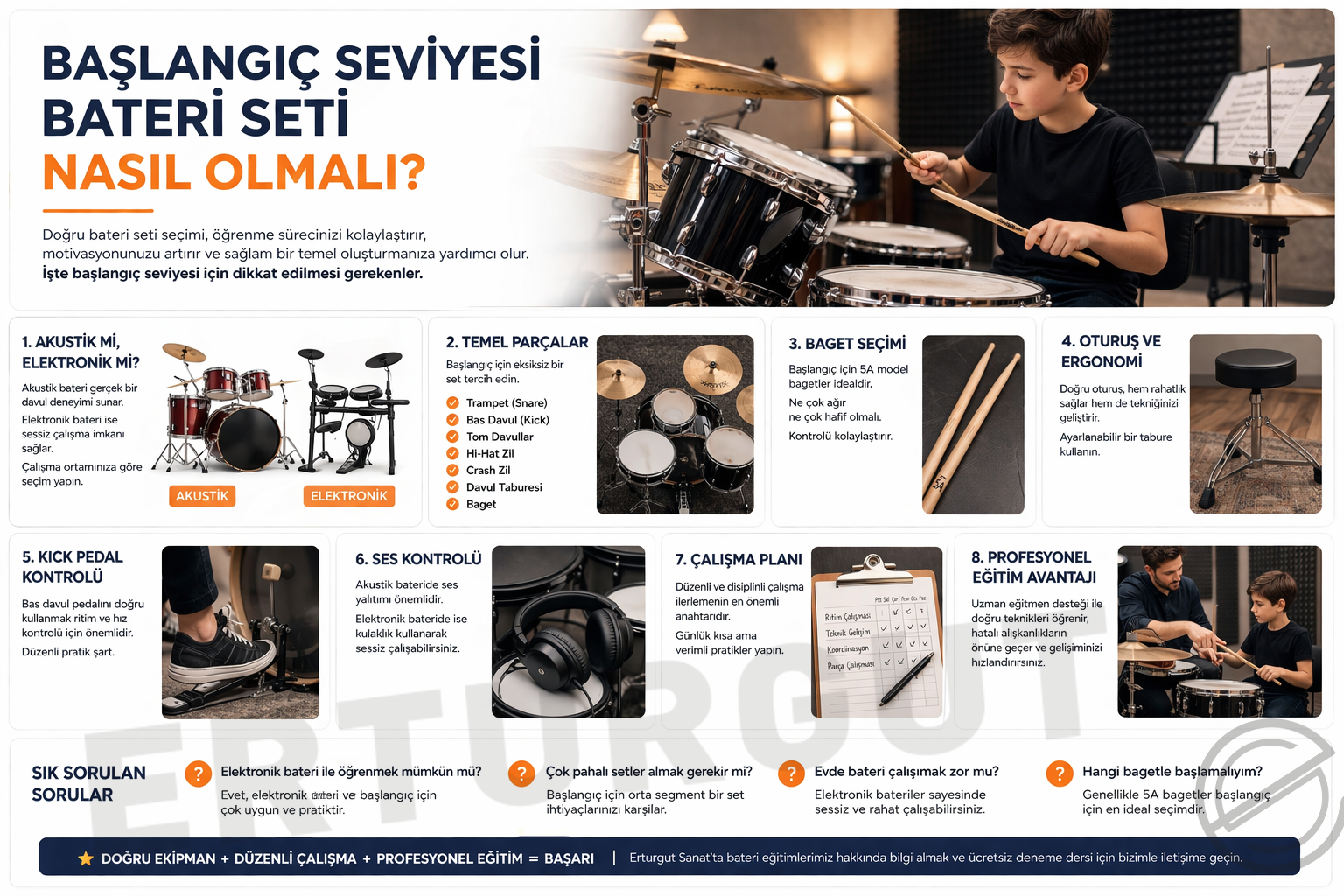 Başlangıç Seviyesi Bateri Seti Nasıl Olmalı?