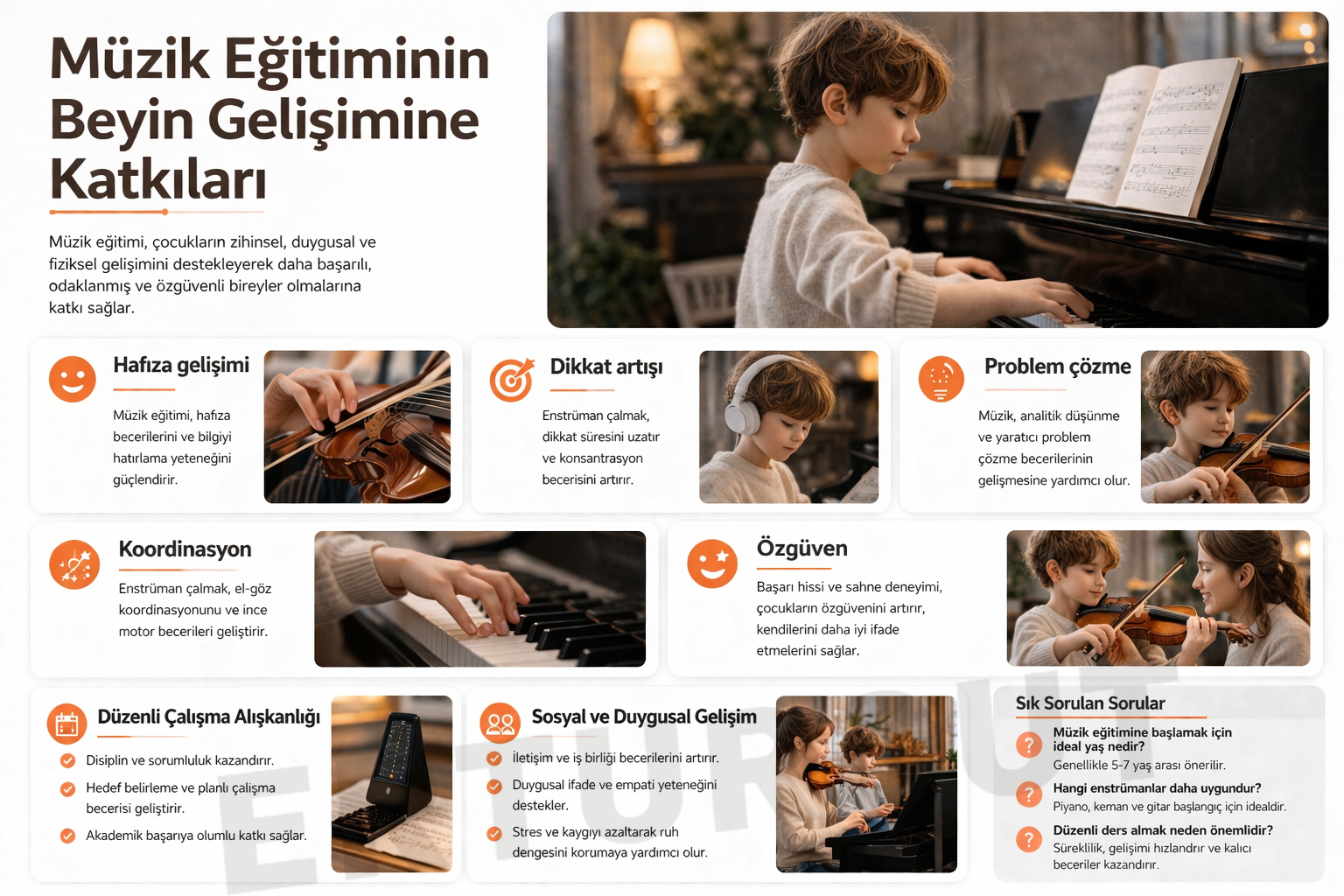 Müzik Eğitiminin Çocukların Beyin Gelişimine Etkisi