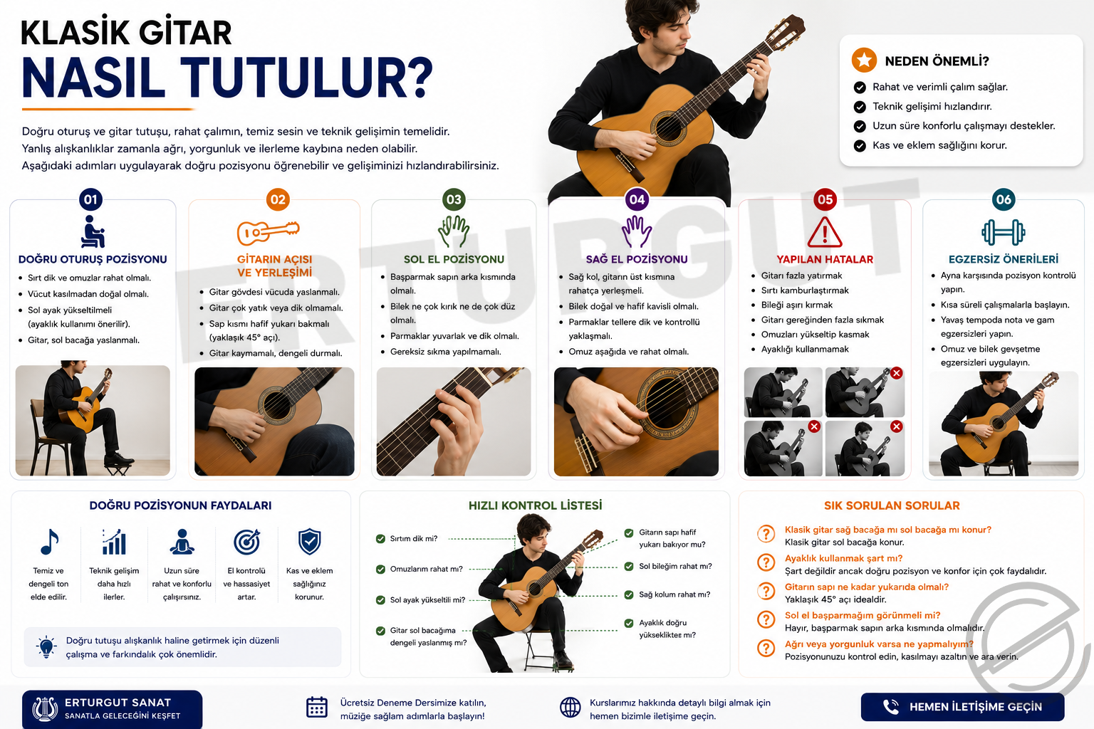 Klasik Gitar Nasıl Tutulur?