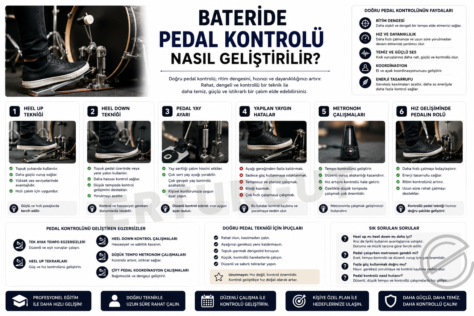 Bateride Pedal Kontrolü Nasıl Geliştirilir?