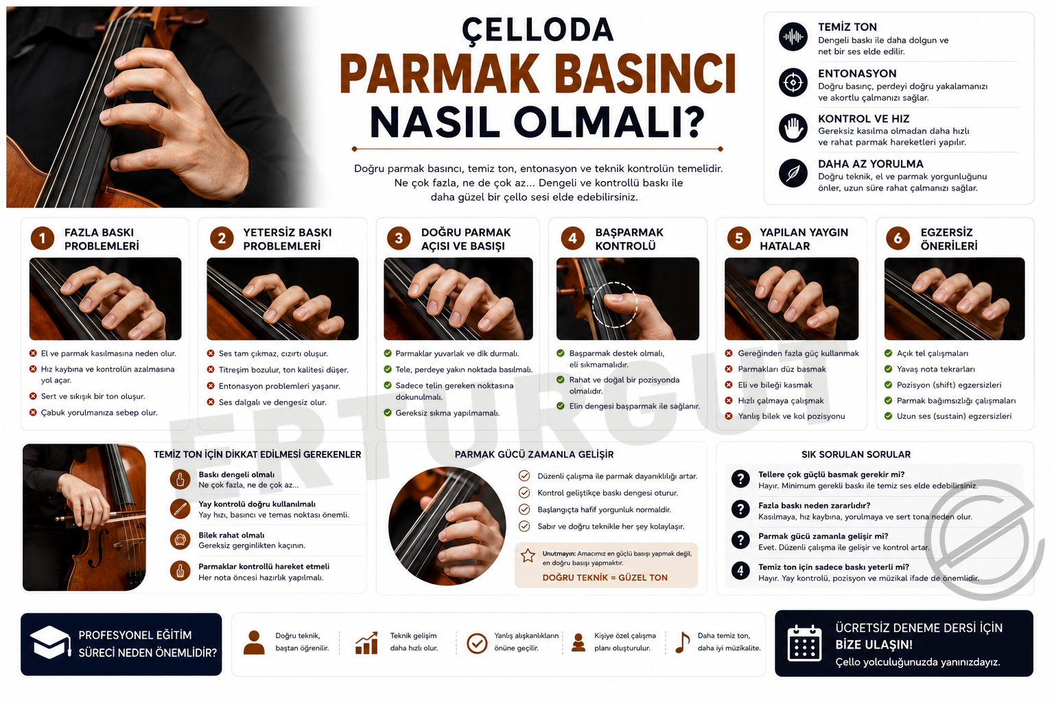 Çelloda Parmak Basıncı Nasıl Olmalı?
